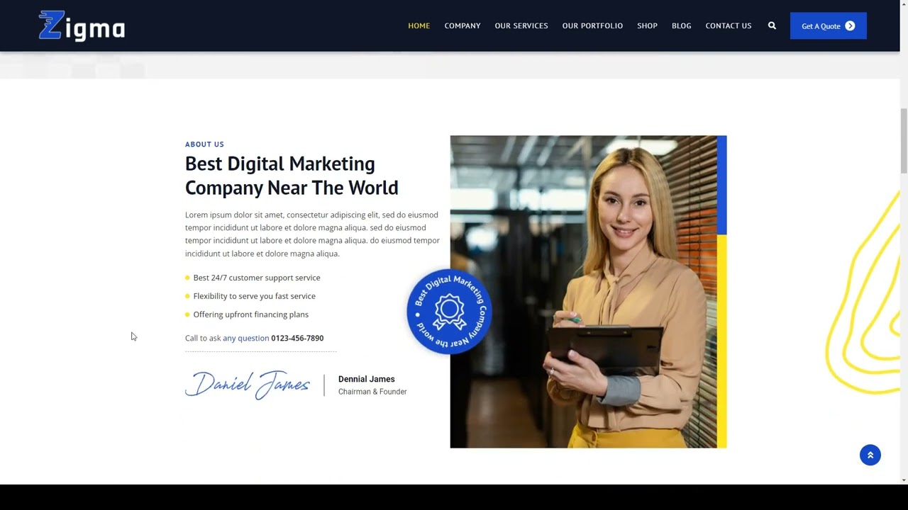 Zigma SEO and Digital Marketing WordPress Theme seo wordpress 15