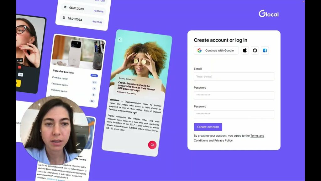 Video for social login platform. Glocal International Search Engine Optimization Platform.