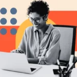 person reviewing AI marketing campaign results